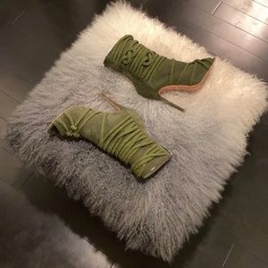 Monika Chiang Army Green Booties